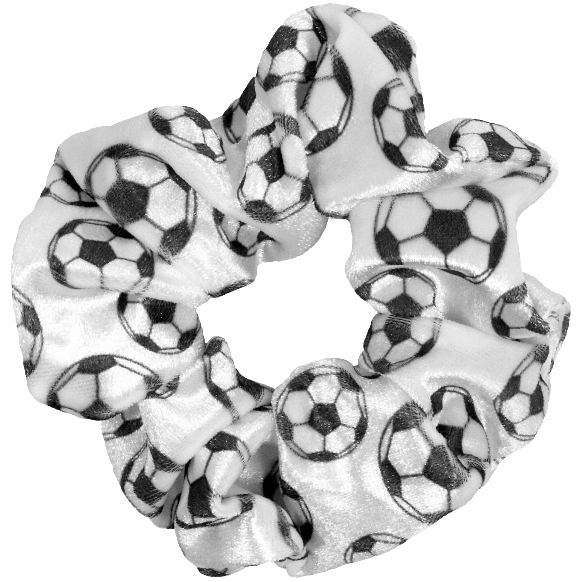 Soccer Gifts for Girls Guy - Soccer Gift for Players, Coach, Seniors, Mom, Dad - Team Basket Bag Ideas - Sports Novelties- Velvet Scrunchie