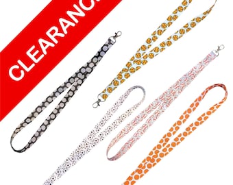 Sports Lanyard: Softball, Baseball, Basketball, Volleyball, Soccer Keychain ID Holder