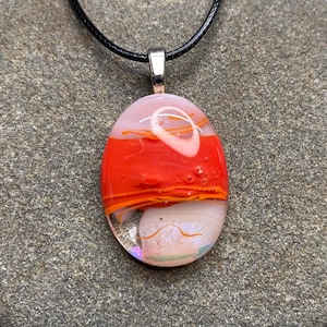 Fused Dichroic Glass Pendant