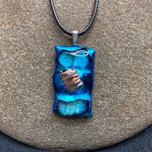 Fused Dichroic Glass Pendant