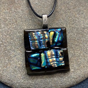 Fused Dichroic Glass Pendant