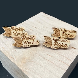 Wood Lapel Pins - 2025 Regional/Special Convention Lapel Pins