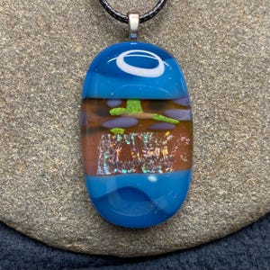 Fused Dichroic Glass Pendant