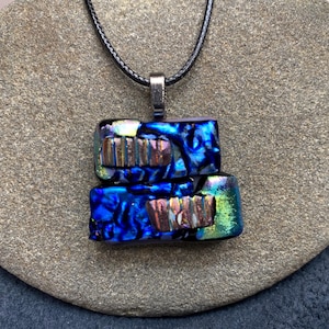 Fused Dichroic Glass Pendant