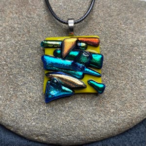 Fused Dichroic Glass Pendant