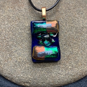 Fused Dichroic Glass Pendant