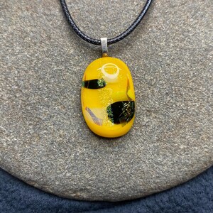 Fused Dichroic Glass Pendant
