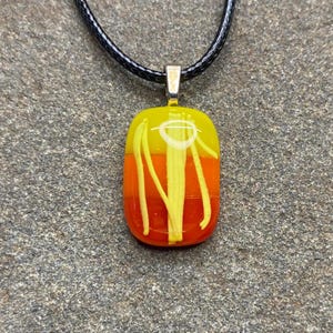 Fused Dichroic Glass Pendant