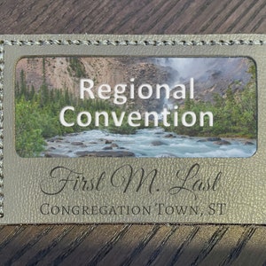 Personalized Genuine Leather Lapel Card Holder - Custom Order