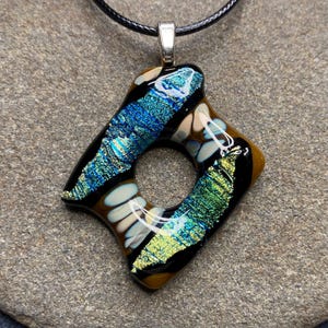 Fused Dichroic Glass Pendant