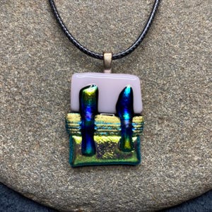 Fused Dichroic Glass Pendant