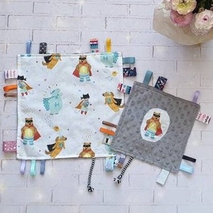Crinkle Tag Decke, Baby Knistertuch, Knistertuch, Knistertuch, Knisterpapier, Knistertuch, Baby Mädchen Knistertuch, Knistertuch, Baby Mädchen Geschenk