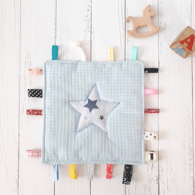 personalised taggy blanket