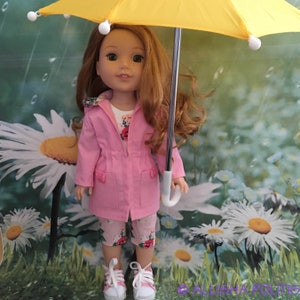 Tut, tut, looks like rain...Raincoat, tank top and capri pants PDF PATTERN for Wonderful Wellies