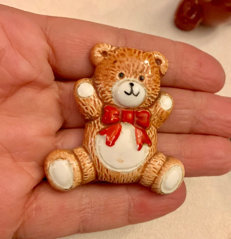 Vintage Ceramic Bear Figurine Lot