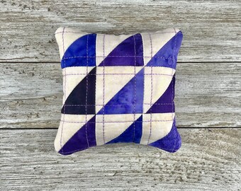 Handmade Pin Cushion - Cute and Functional Sewing Accessory - Quilted with Walnut Shell Stuffing