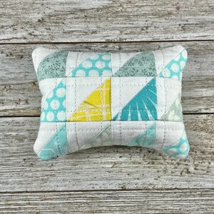 Handmade Pin Cushion - Cute and Functional Sewing Accessory - Quilted with Walnut Shell Stuffing