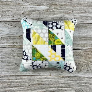 Handmade Pin Cushion - Cute and Functional Sewing Accessory - Quilted with Walnut Shell Stuffing