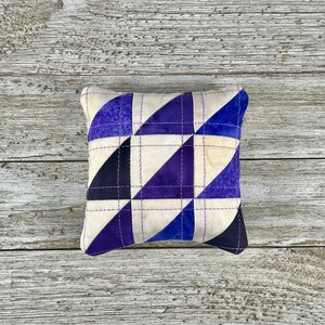 Handmade Pin Cushion - Cute and Functional Sewing Accessory - Quilted with Walnut Shell Stuffing