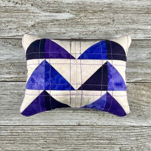 Handmade Pin Cushion - Cute and Functional Sewing Accessory - Quilted with Walnut Shell Stuffing