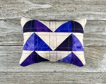 Handmade Pin Cushion - Cute and Functional Sewing Accessory - Quilted with Walnut Shell Stuffing