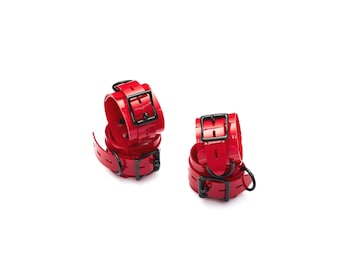 Wrist and Ankle Cuffs  |  Bondage Harness Restraints Set  |   Bed Restraints for Submissive Bondage, Self-Bondage