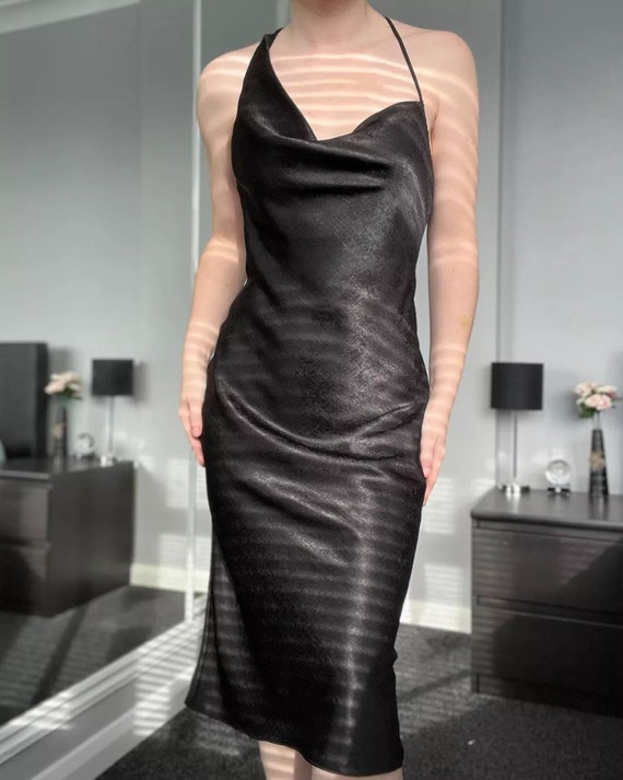 asymmetric cowl neck dress Harper-Asymmetrical Cowl-Neck Open-Back Jersey Maxi Dress in Grey  ILA  Official