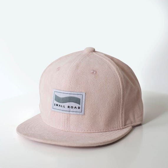 baby pink suede cap