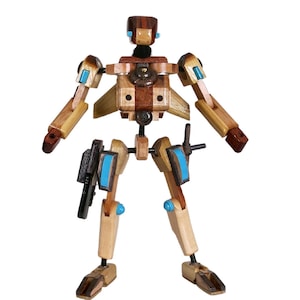 Action Figure |  Space Cop | Removable Jet Pack | Handcrafted Toy