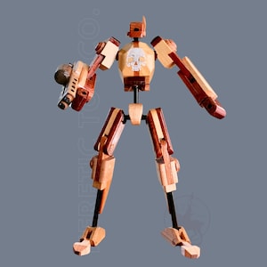 Robot protector de la Tierra / Juguete de madera / Hecho a mano, ético y divertido