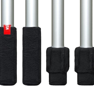 Anthracite **Chair socks Wukies** Velvet paws for chair legs, no scratches and no noise when moving chairs. 1 set