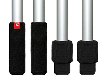 Black **Wukies Chair Socks** Velvet paws for chair legs, no scratches and no noise when moving chairs. 1 set