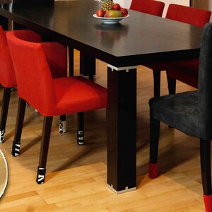 Rot Stuhlsocken Wukies Samtpfoten für Stuhlbeine, keine Kratzer und kein Lärm beim Stühle rücken. 1 Set Bild 4