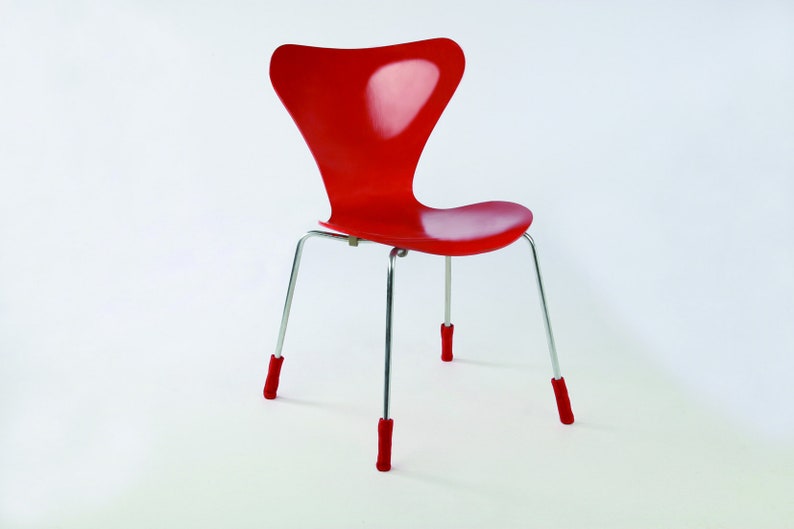 Rot Stuhlsocken Wukies Samtpfoten für Stuhlbeine, keine Kratzer und kein Lärm beim Stühle rücken. 1 Set Bild 5