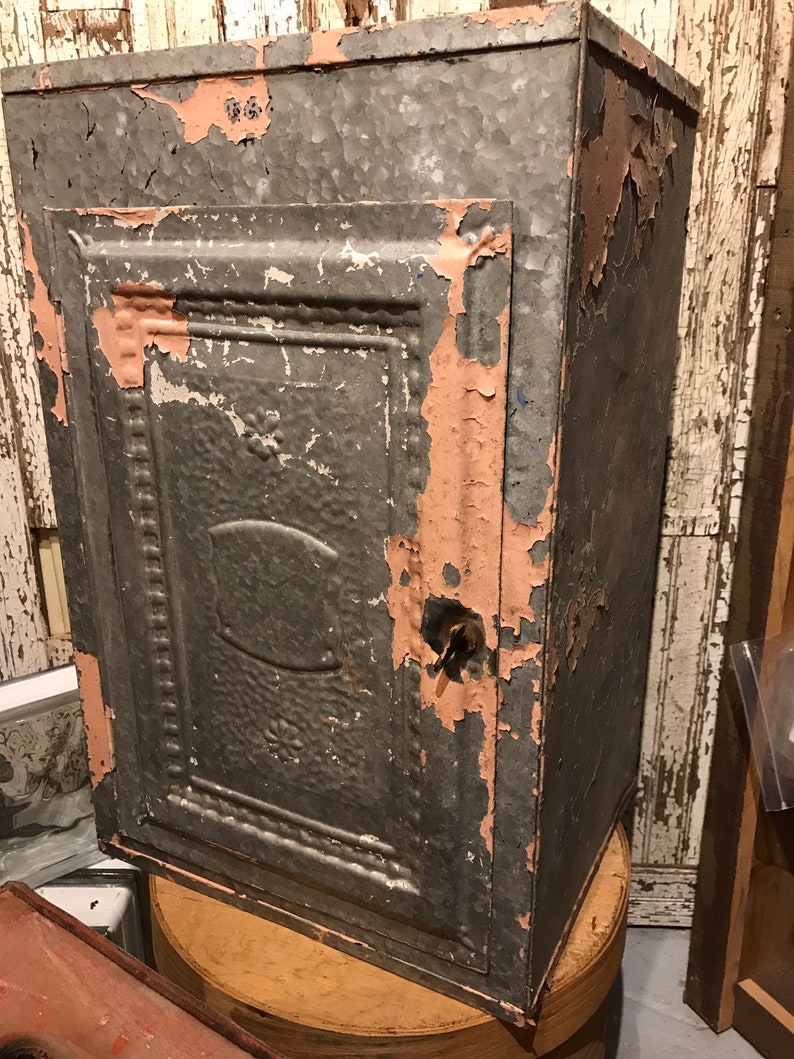 Beautiful Antique Metal Pie Safe Etsy