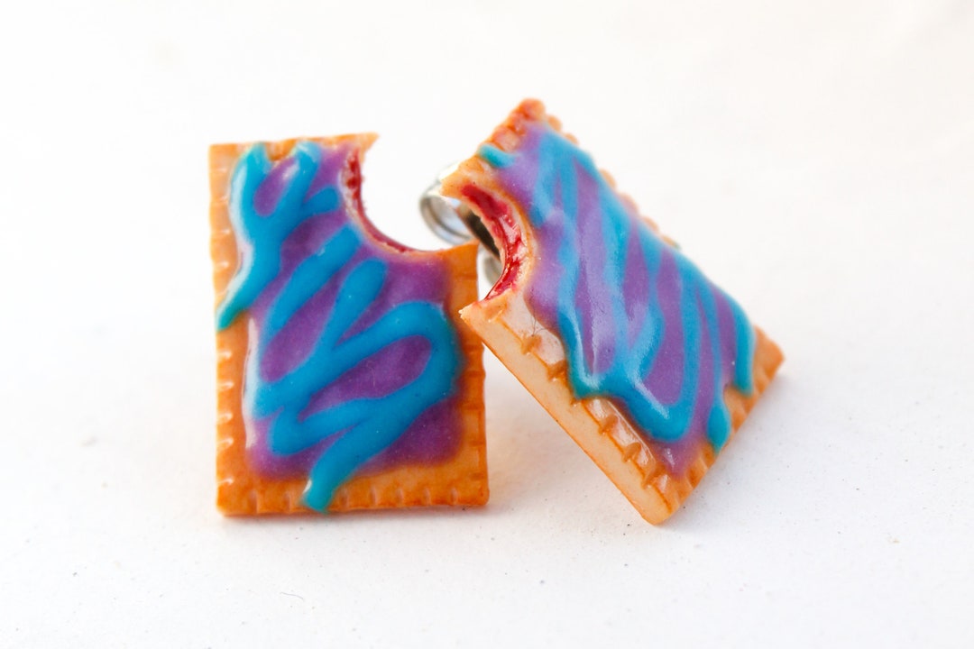 Wildberry Toaster Pastry Earrings, Wildlicious Toaster Pastry, Food