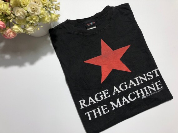 Vintage Rage Against The Machine Red Star shirt Bi