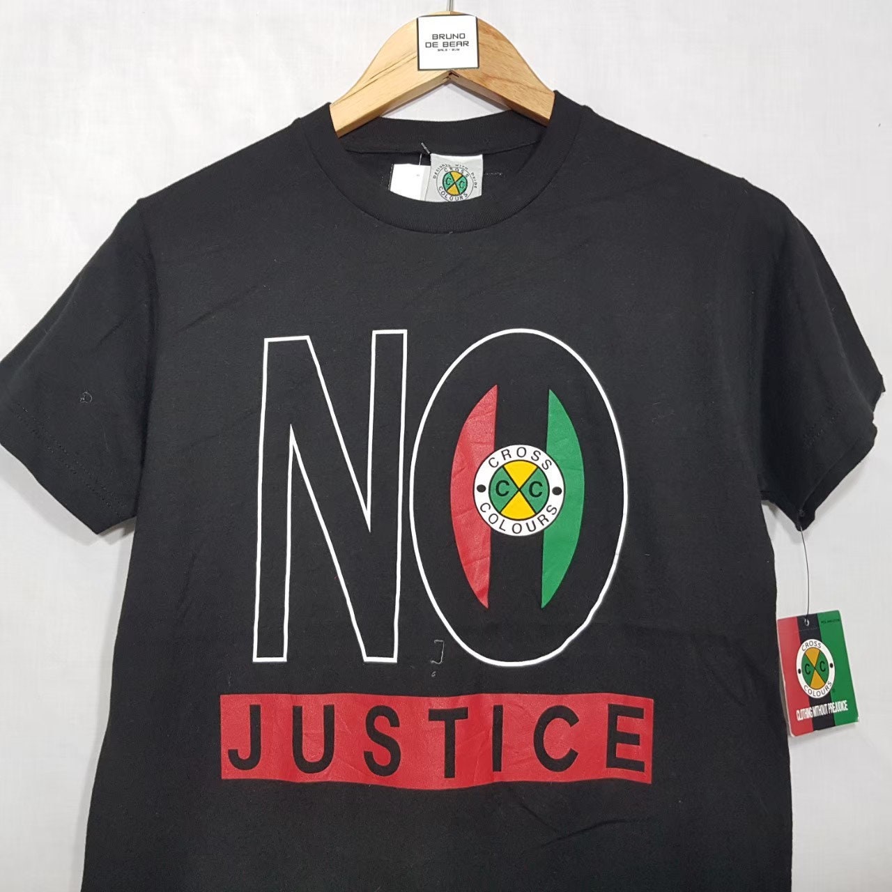 Vintage Cross Colours No Justice No Peace Shirt With Tag Etsy