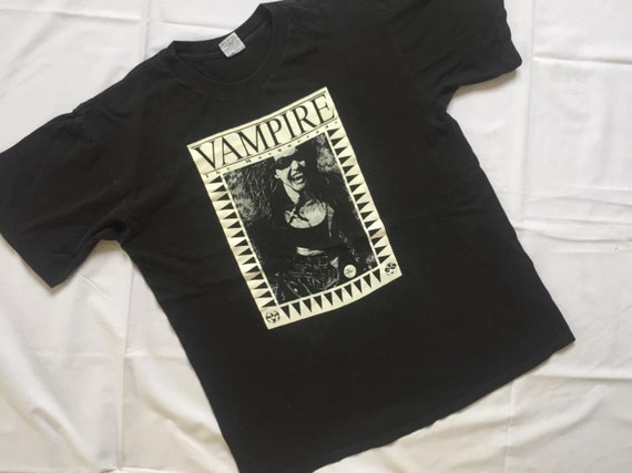 Vintage 90s Vampire Masquerade Shirt Black Role Pl