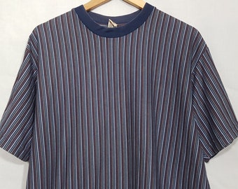 Vintage 90's Stussy striped Shirt LOGO