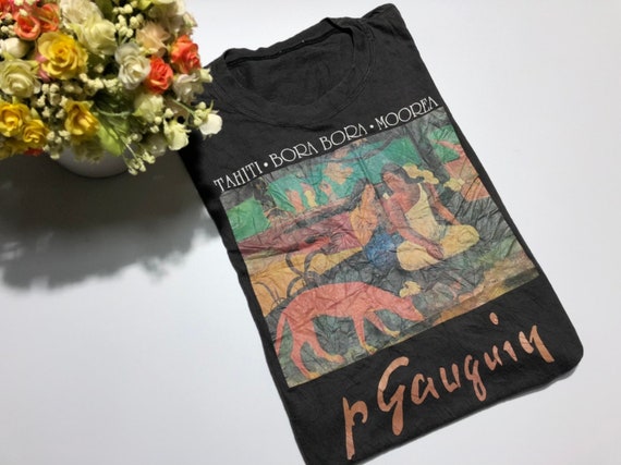 Vintage 90's Paul Gauguin shirt Art