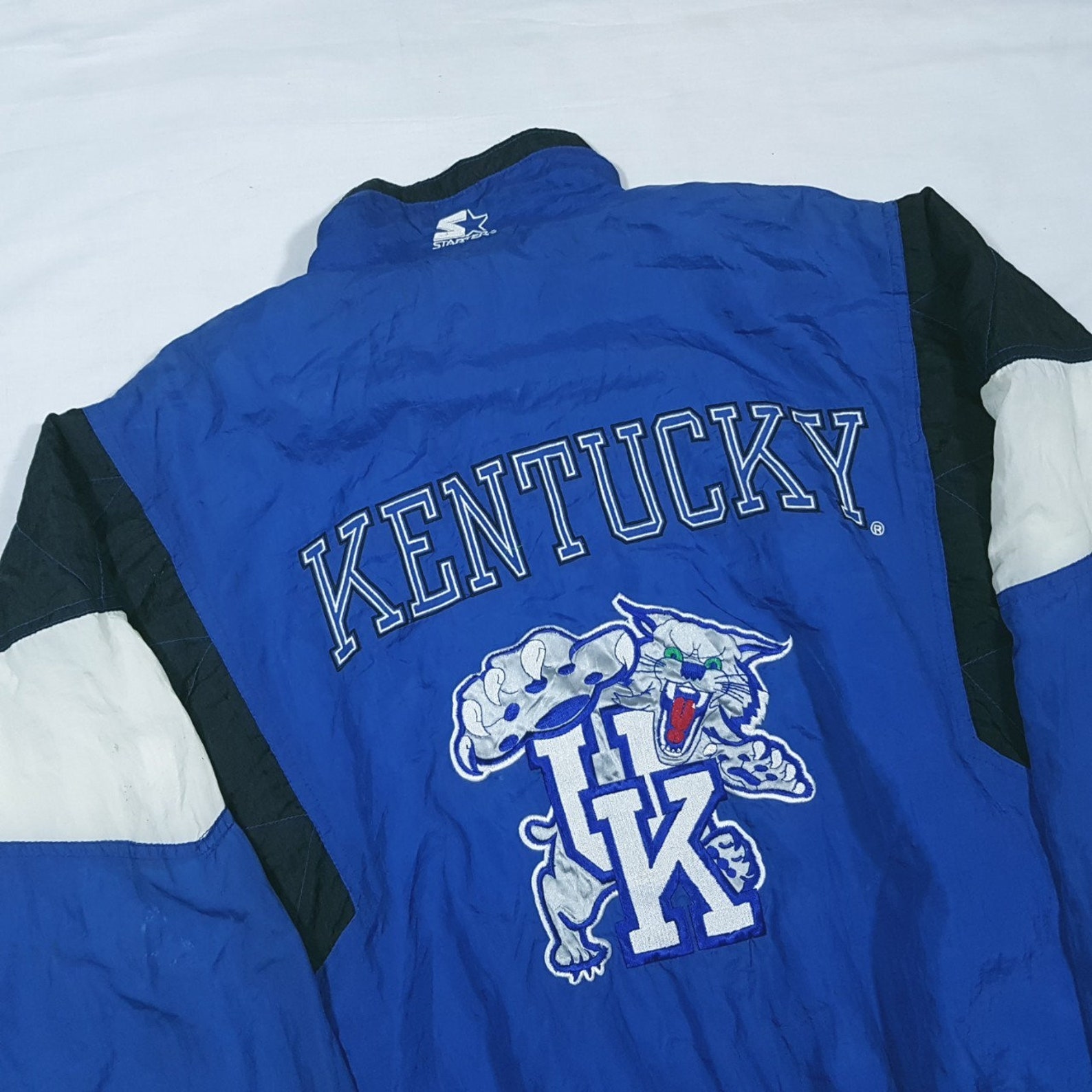 Vintage 90's Starter Kentucky Wildcats Jacket Big Logo Etsy