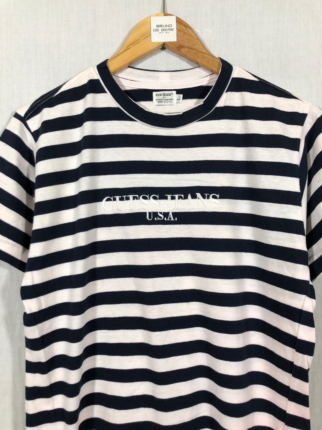 Vintage Guess Jeans USA Shirt Stripes Etsy Canada