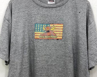 Vintage 90's Toy Machine Shirt Skateboards Monster Flag BN Vintage 90's Toy Machine Shirt Skateboards Monster Flag BN