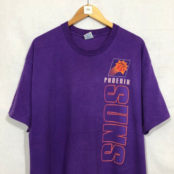 Vintage Phoenix Suns Basketball NBA Purple Short Sleeve Shirt Team