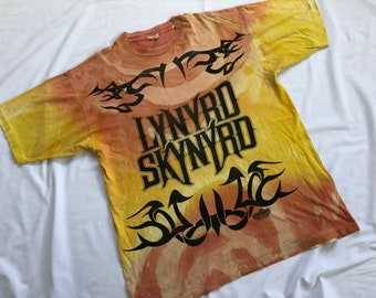 Vintage 1995's LYNYRD SKYNYRD shirt vintage Over Print Tie Dye Winterland