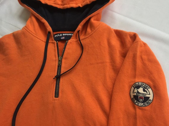 hoodie orange polos