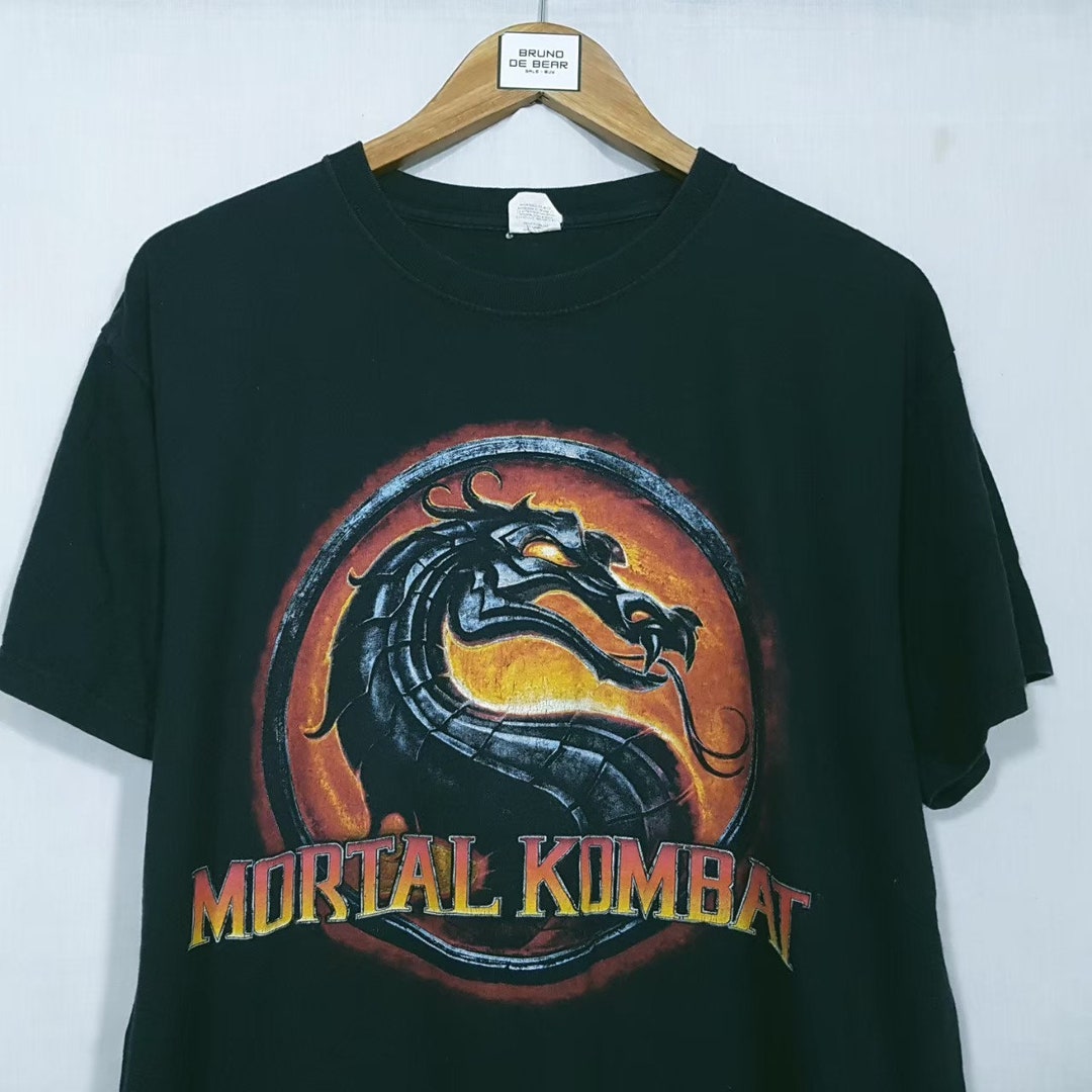 T-shirt Vintage Mortal Kombat Sub Zero - Taille M (Youth Big), Noir, Neuf Sans étiquettes, Bon état