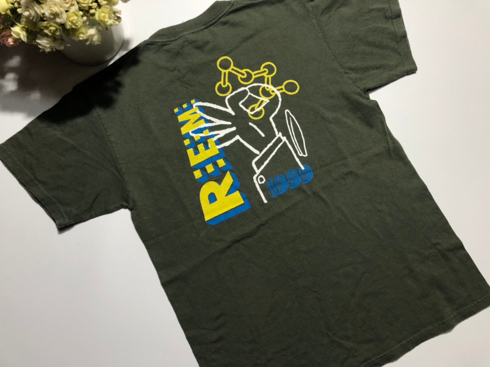 Vintage 1999's R.E.M. Band Shirt REM033 Tour Rabbit Etsy