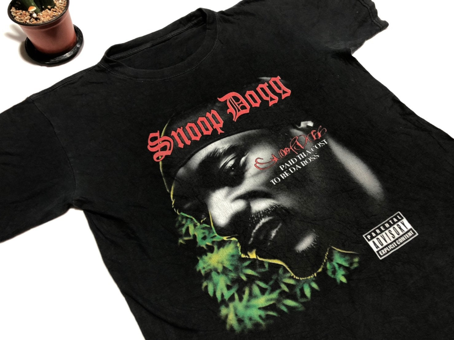 Vintage Y2K Snoop Dogg Paid Tha Cost To Be Da Bo$$ Album Promo Rap Tee